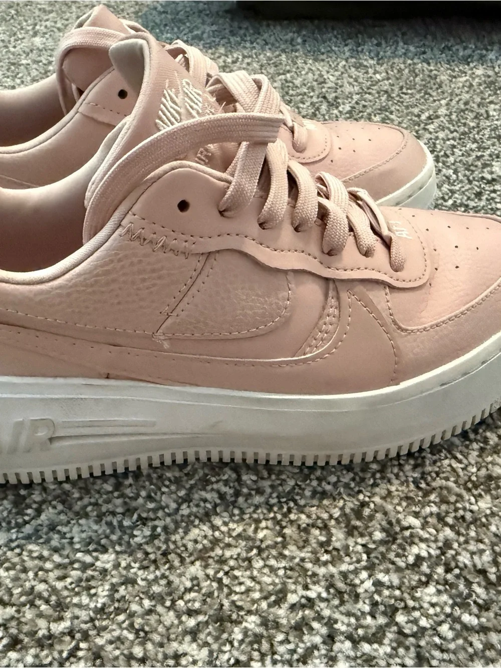 Nike Women's Low-Top Platform Sneakers in Blush Pink